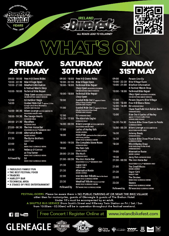 Ireland BikeFest Whats On